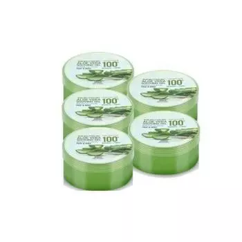 Lala Polly Real Aloe Vera 100% успокаивающий гель x 5 упаковок