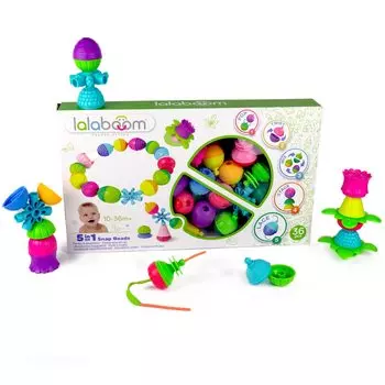 Lalaboom Baby Toy Lalaboom Beads 36 шт. BL300 Оригинальный продукт