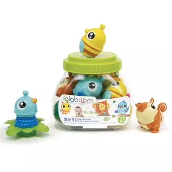 Lalaboom Детская игрушка Lalaboom Бусины и лесные животные 21 шт BL220 Оригинальный продукт
