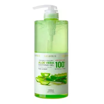 Lalapoli Aloe Vera 100% успокаивающий гель, 1000 мл, 1 шт.