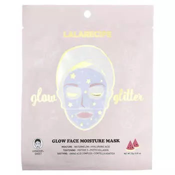 Lalarecipe, Маска для лица Glow Moisture Beauty, 1 тканевая маска, 23 г (0,81 унции)