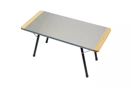 LALPHA Fireside Table Long Bonfire Table 70 x 34cm Folding Stainless Steel Heat Resistant Easy Setup Storage Case Included