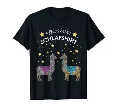 Lama Alpaca Official Sleep Shirt Alpaca Gift T-Shirt