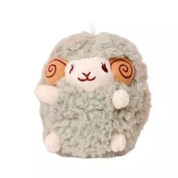 Lamb Sheep Plush Pendant Mini Sheep Soft Lamb Doll Ornament Friends Birthday Gifts Green-Bead Chain