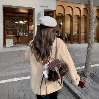 Пальто из овечьей шерсти, женская зимняя хлопковая одежда, новый бархатный утолщенный дизайн, теплая ретро-замша, встроенный мех S хаки