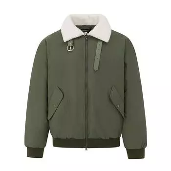 Lamb Wool Jacket Men s Winter Cotton Thickened Lapel Cotton Coat Korean Style Trendy Simple Casual Cotton Coat M зелёный