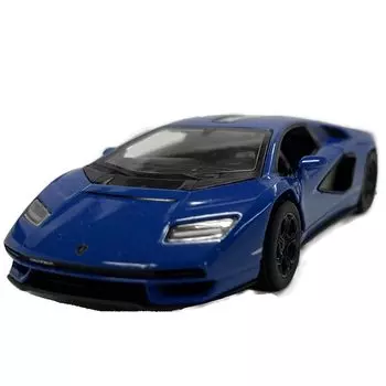 Lamborghini Countach Blue KINSMART Pullback Mini Car 138 LPI800-4
