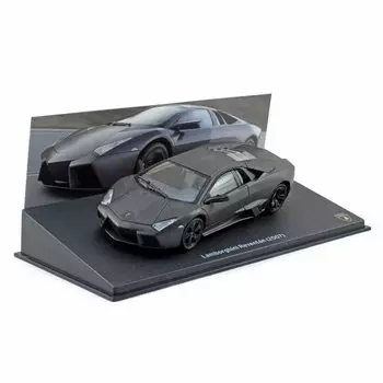 Lamborghini minicar Reventon LAMBORGHINI REVENTON 2007 1/43 (matte gray) [item] чёрный