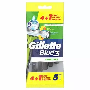 Lames de rasoir Gillette Blue Sensitive 5 Units