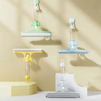 Lamgool Инструменты для чистки стекол 4 в 1 Щетка для чистки окон со спреем Двустороннее средство для мытья окон для зеркала в ванной комнате Стеклоочиститель зелёный