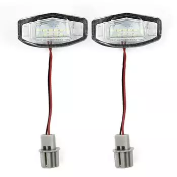 Лампа номерного знака части Plug And Play супер яркая замена 18 светодиодов набор белый 2 шт 6000K DC 12V 162LM CHINA