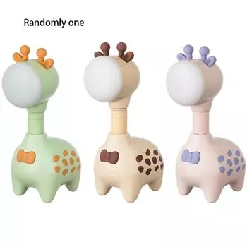 Lamp Night Warm Light Usb Three Options Cartoon Cute Flexible Giraffe Shaped