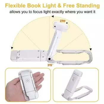Lamp Table Light Usb Lights Clip-on Brightness Adjustable Indoor Lighting Night Charging Mode Book Reading Lamp Eye Care Beige розовый