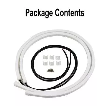 Лампа Автомобильные фары Автомобильные фары Полоски ходовых огней для автомобилей 60 см Планка 2 шт Белый шланг 6000K Дневной свет Совершенно новый CHINA