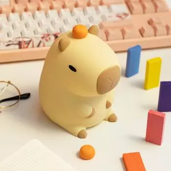 Лампа Capybara перезаряжаемая лампа Capybara Squish Lamp прикроватная настольная лампа детская ночная лампа Squishy Night Light декоративная для дома CHINA