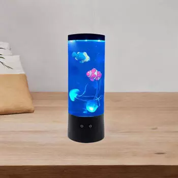 Лампа для аквариума с медузами, меняющая цвет, новинка, расслабляющее настроение, ночь для