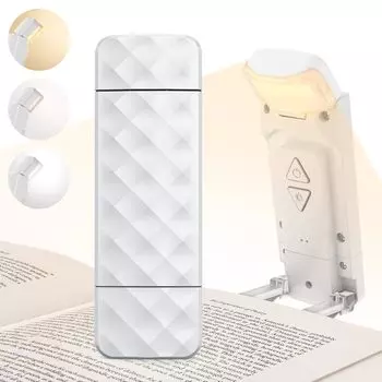 Лампа для чтения EnjoyNest Reading Book Angle, 5 уровней, 3 цвета, USB-светильник со светодиодами и функцией автоматического выключения через 30 минут, легко крепится к переносной лампе для чтения в спальне,