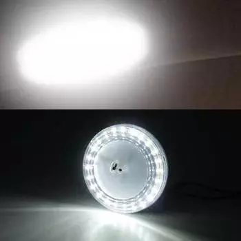 Лампа для чтения, высокая яркость, белый свет, мощный интерьер автомобиля, круглый светодиодный потолочный светильник для автофургона