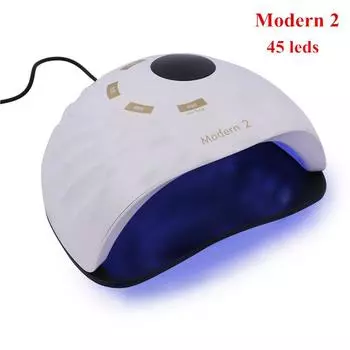 Лампа для маникюра, 90 Вт, машина для сушки ногтей, быстросохнущая УФ-гель-лак, лампа для ногтей с 45 шт. светодиодной УФ-светодиодной лампой с датчиком движения US