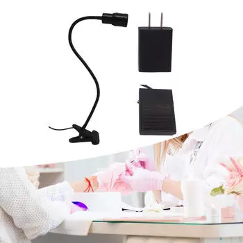 Лампа для наращивания ресниц, светодиодная лампа, профессиональная лампа для отверждения клея 5 Вт с зажимом