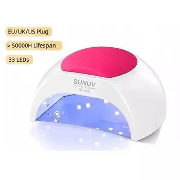 Лампа для ногтей, 48 Вт, гелевая УФ-лампа для ногтей, сушилка для ногтей, лампа для ногтей, светодиодная лампа с 4 настройками таймера, инфракрасный датчик us