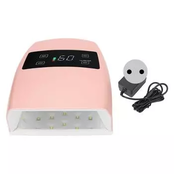 Лампа для ногтей 96 Вт, быстросохнущая, перезаряжаемая, с длительным сроком службы батареи, УФ-светодиодная лампа для ногтей, вилка ЕС 100240 В