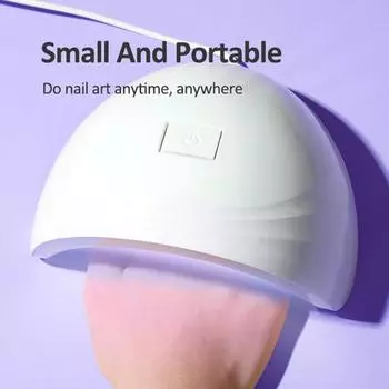 Лампа для ногтей, быстросохнущая, полностью покрывающая, ABS, сушилка для ногтей, УФ-светодиодная, гель-лак, лампа с двумя датчиками для женщин белый