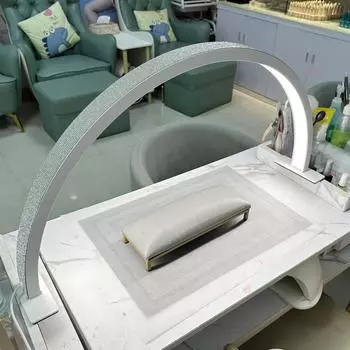 Лампа для ногтей, для красоты, ухода за кожей, татуировок, технологии ногтей, 3-цветная лампа с регулируемой яркостью, с декоративным алмазным покрытием us