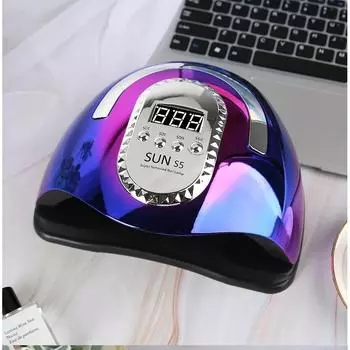 Лампа для ногтей для маникюра, машина для сушки гель-лака с большим сенсорным ЖК-дисплеем, 66 светодиодов, умная сушилка для ногтей Sun S5 us