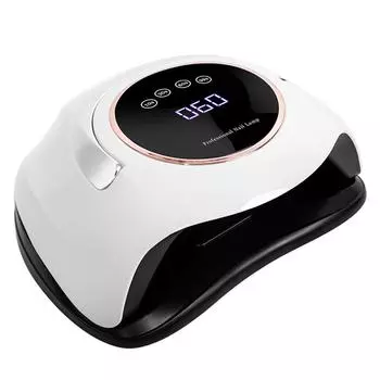 Лампа для ногтей, машина для фототерапии, 180 Вт, портативная сушилка для ногтей, 60 светодиодных ламп, бусины, УФ-лампа для запекания US Plug белый