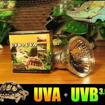 Лампа для обогрева домашних животных Uva Uvb Reptile Tortoise Full Sunlamps Basking Pet 25W / 50W / 75W 25W