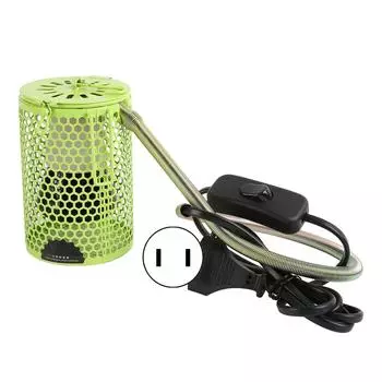 Лампа для обогрева рептилий, многофункциональная керамическая лампа для обогрева рептилий с абажуром для лягушек