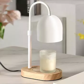 Лампа для подогрева свечей, уютное украшение, плавление для стола в гостиной, белый цвет белый