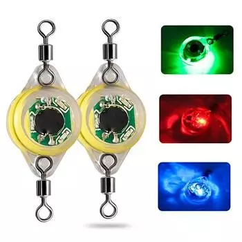 Лампа для подводной приманки Ультра-яркая автоматическая индукционная многоразовая подводная светодиодная лампа для глубоководной рыбалки Аксессуары для рыбалки зелёный
