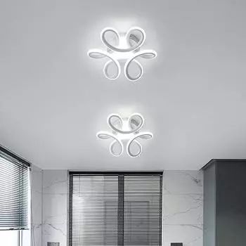 Лампа для прохода, скандинавский современный светодиодный потолочный светильник, спальня, коридор, балкон, гостиная, потолочный светильник, акриловый декор, домашнее освещение