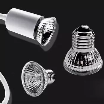 Лампа для рептилий Домашние животные Амфибии Ящерицы Тепловая лампа Черепаха Греющаяся УФ-лампа (25W)