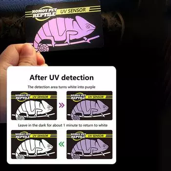 Лампа для рептилий Uvb тест-карта УФ-тесты бумажный тестер измеритель товары для животных