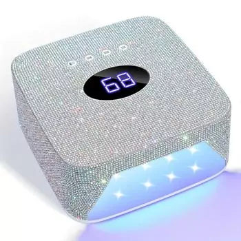 Лампа для сушки ногтей гелевая ультрафиолетовая лампа с ЖК-дисплеем перезаряжаемая лампа для ногтей для сушки ногтей профессиональное оборудование для нейл-арта