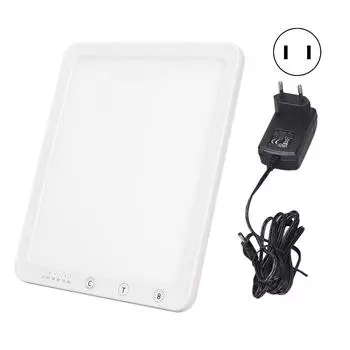 Лампа для светотерапии SAD, 10000 лк, 3 цветовые температуры, время, улучшающее настроение, лампа для терапии, 110240 В EU Plug