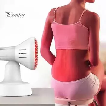 Лампа для терапии красного света от болей в теле, кожи, штепсельная вилка стандарта США. Инфракрасная фототерапия. Регулируемый угол. Улучшает кровообращение. Снимает боль в мышцах. Красный свет. US Plug