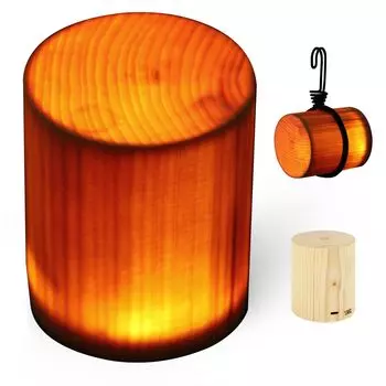 Лампа из натурального дерева, стильная, симпатичная, ретро, мини-светодиодная, натуральная, сплошная, с регулируемой яркостью, древесина, регулировка яркости, деревянная лампа, освещение, деревянная [YANS]
