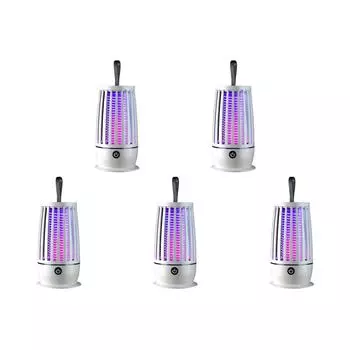 - Лампа-ловушка для насекомых Bug Zapper Перезаряжаемая от USB электрическая лампа для помещений от насекомых Bug Zapper (белый)