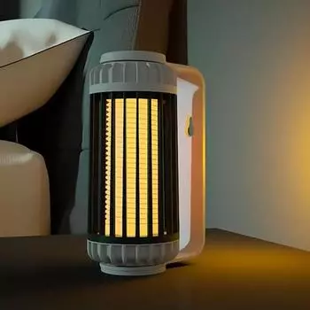 Лампа от комаров бесшумная эффективная вращающаяся удобная электрическая ингаляция USB зарядка светодиодный репеллент для сада чёрный