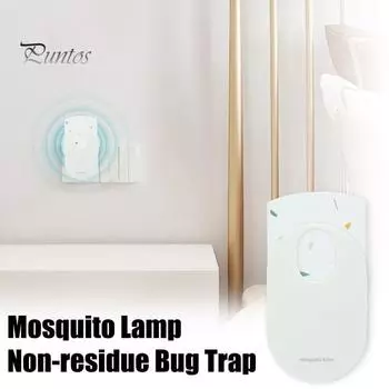 Лампа от комаров Ловушка для фруктовых мух с липкими подушечками Не содержит остатков Plug-Play Высокоэффективный УФ-сине-фиолетовый свет Ловушка для мух с вилкой европейского стандарта EU