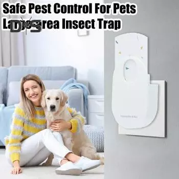 Лампа от комаров Ловушка для фруктовых мух с липкими подушечками Не содержит остатков Plug-Play Высокоэффективный УФ-сине-фиолетовый свет Ловушка для мух с вилкой европейского стандарта EU