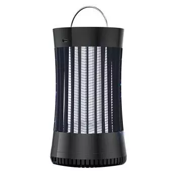 Лампа от комаров Тип зарядки USB Всасывание Высокое напряжение Лампа от комаров Два плюс один Бесшумные комнатные средства от комаров One Size чёрный