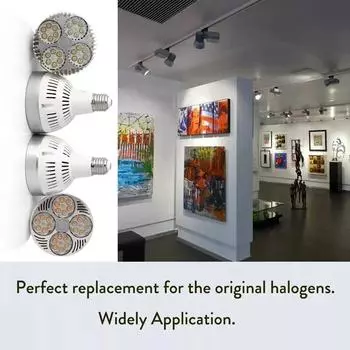 Лампа PAR30 35 Вт 45 Вт трековый светильник прожектор лампа E27 COB светодиодная теплая/холодная/естественная белая точечная лампа для кухни магазин одежды Warm White 220V