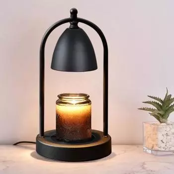 Лампа-подогреватель свечей с функцией интеллектуального таймера регулировки яркости, энергосберегающая электрическая свеча US Plug C чёрный