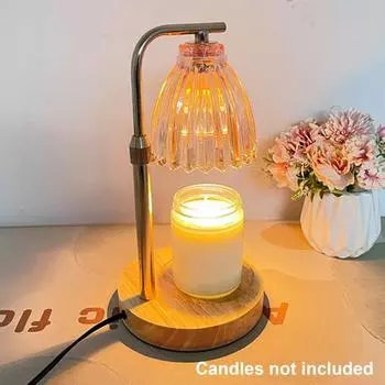 Лампа-подогреватель свечей с таймером, плавной регулировкой яркости, безопасная в использовании электрическая настольная лампа