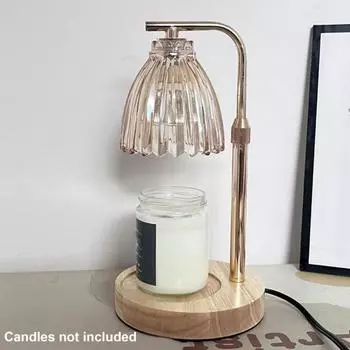 Лампа-подогреватель свечей с таймером, плавной регулировкой яркости, безопасная в использовании электрическая настольная лампа, ароматическая свеча-подогреватель US Plug